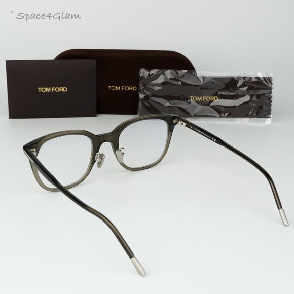 Tom Ford Other - Tom Ford Men Eyeglasses Grey Blue Block Square FT5776-D-B/O 020 BRAND NEW